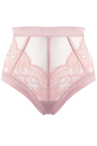 Prelude Marlene High Waist Brazilian Brief Pink