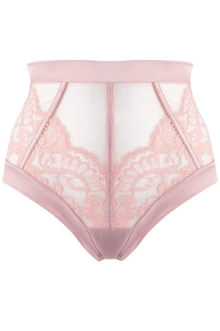 Prelude Marlene High Waist Brazilian Brief Pink