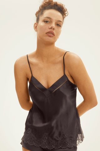 Simone Pérèle Nocturne Silk Camisole Black