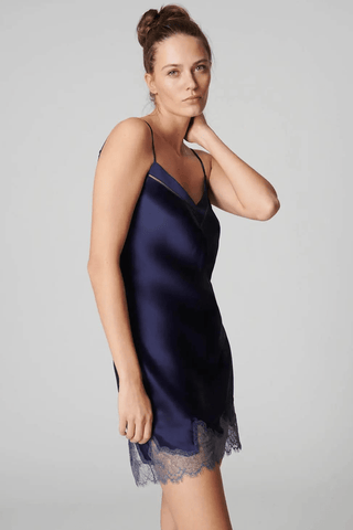 Simone Pérèle Nocturne Silk Nightdress Midnight