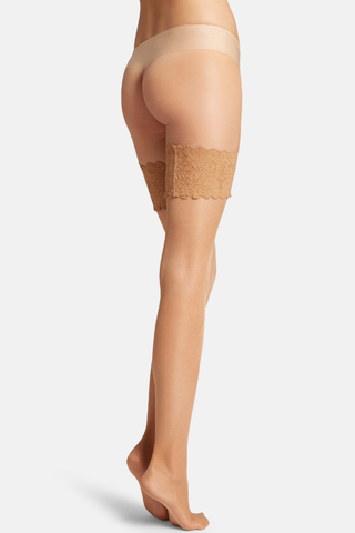 Wolford Satin Touch 20 Stay-Ups Gobi