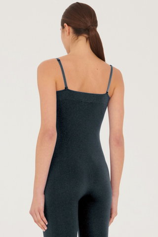 Wolford The W Shiny Jumpsuit Black/Pewter