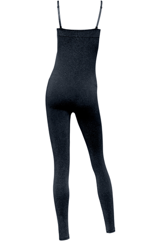 Wolford The W Shiny Jumpsuit Black/Pewter