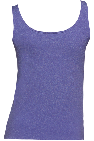 Wolford The W Shiny Sleeveless Top Ultra Violet/Light Aquamarine