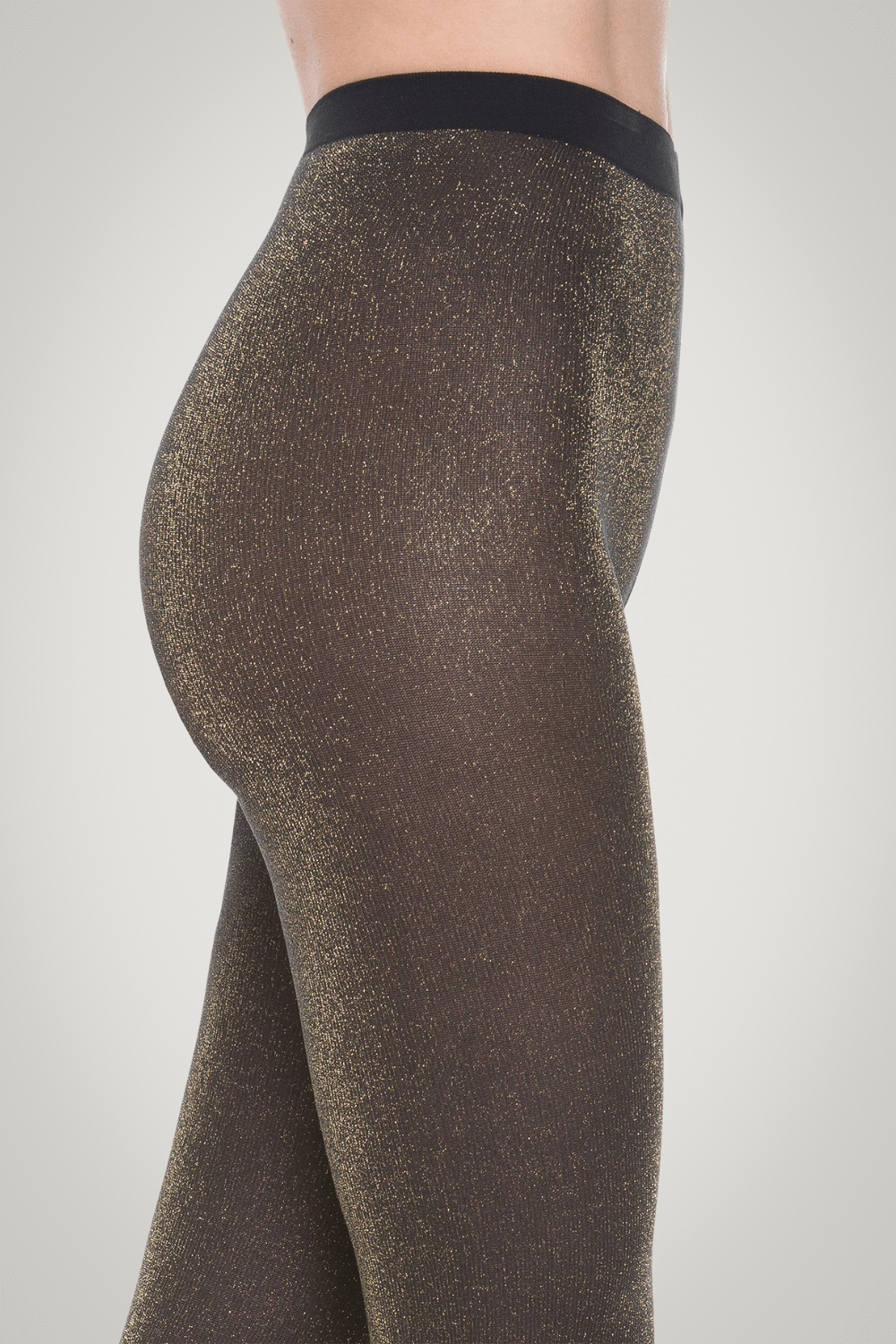 Gold glitter tights